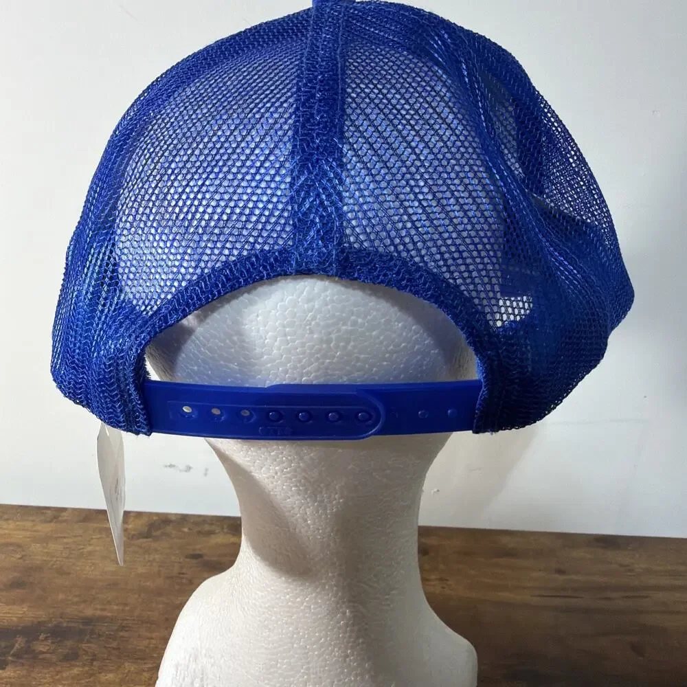 It's Miller Time Patch Bling Heart Blue Trucker SnapBack Rope Hat Cap Sweatband